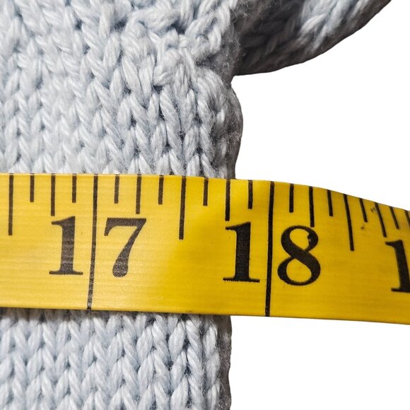 Elie Tahari Women’s Cardigan M Light Blue Knit Button Sweater Minimal Soft Luxe - Picture 9 of 14